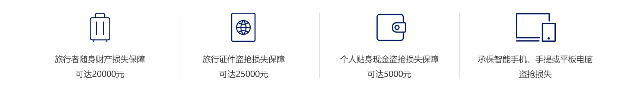 四重保障，守护旅行者行李及其他随身财物